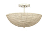 Jamie Young Tsunami Wood Semi Flush Mount