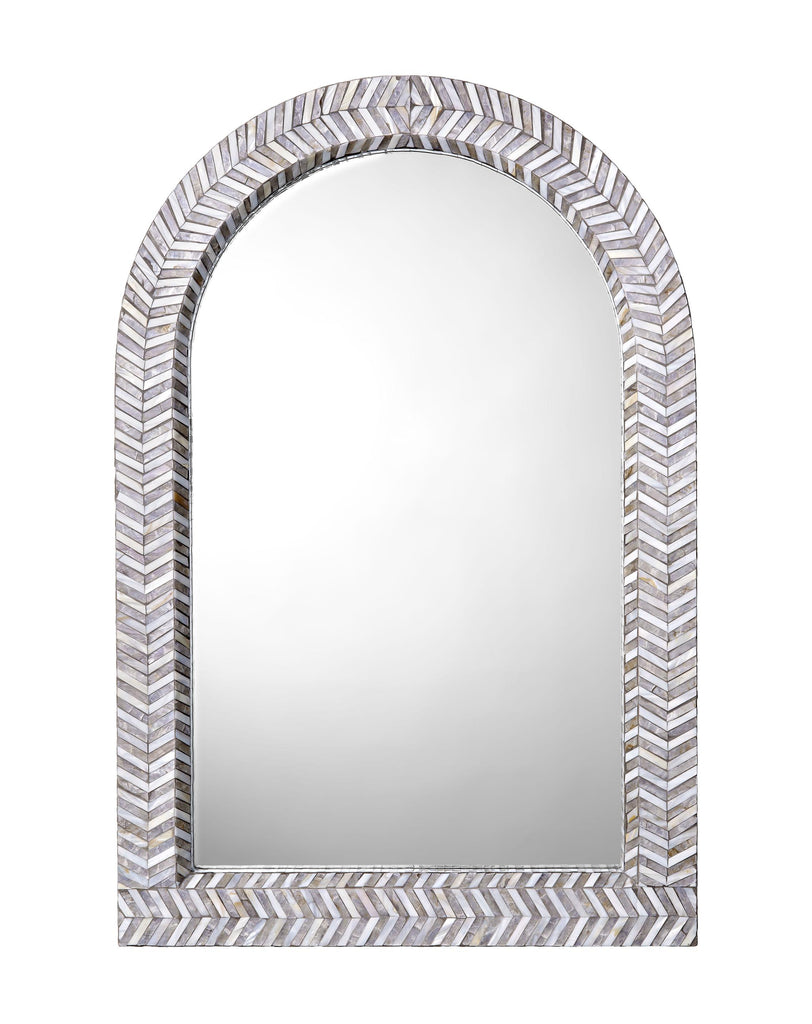 Jamie Young Beverly Mother of Pearl Arch Wall Mirror