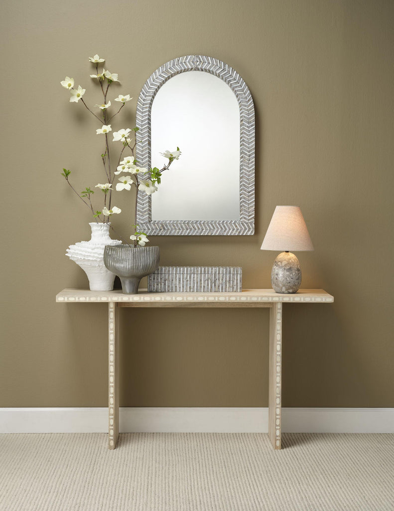 Jamie Young Beverly Mother of Pearl Arch Wall Mirror