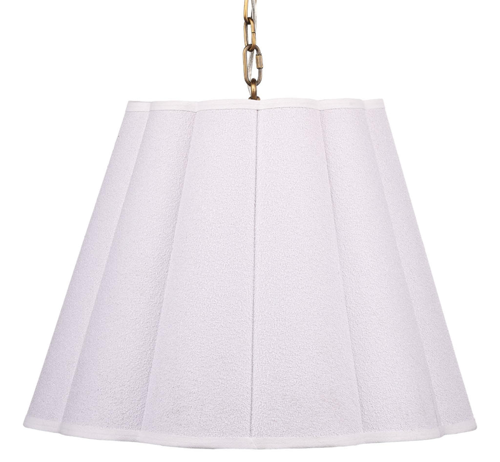 Jamie Young Scalloped 1-Light Pendant, Boucle Linen