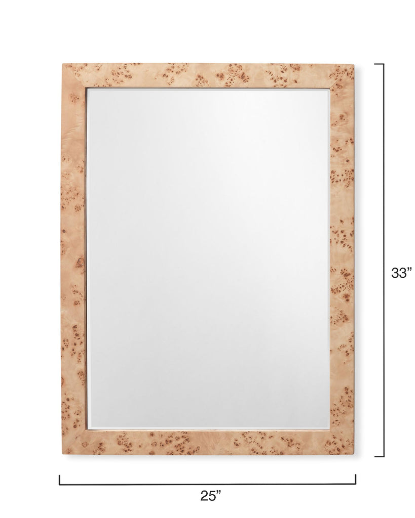 Jamie Young Chandler Rectangle Wood Mirror, Natural