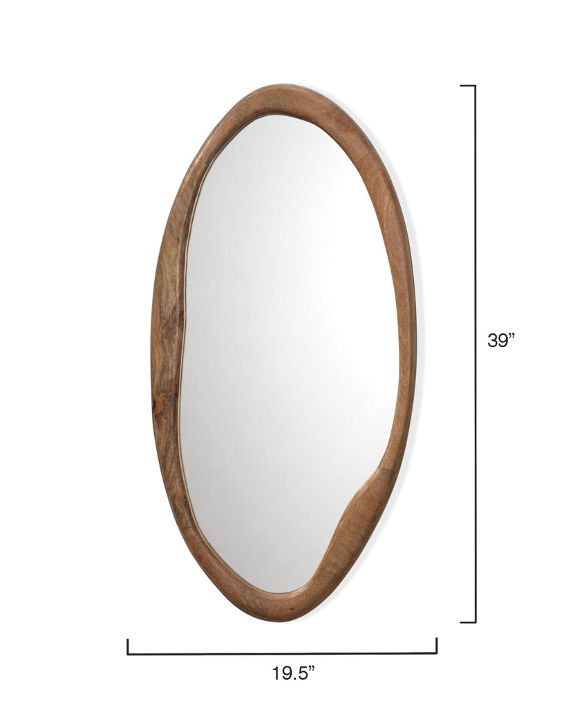 Jamie Young Organic Mango Wood Oval Mirror