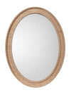 Jamie Young Valley Raffia Oval Wall Mirror, Natural