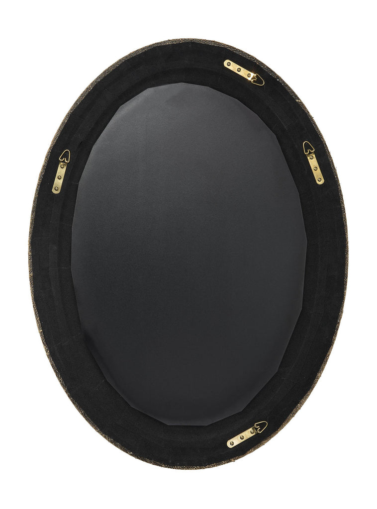 Jamie Young Valley Raffia Oval Wall Mirror, Natural