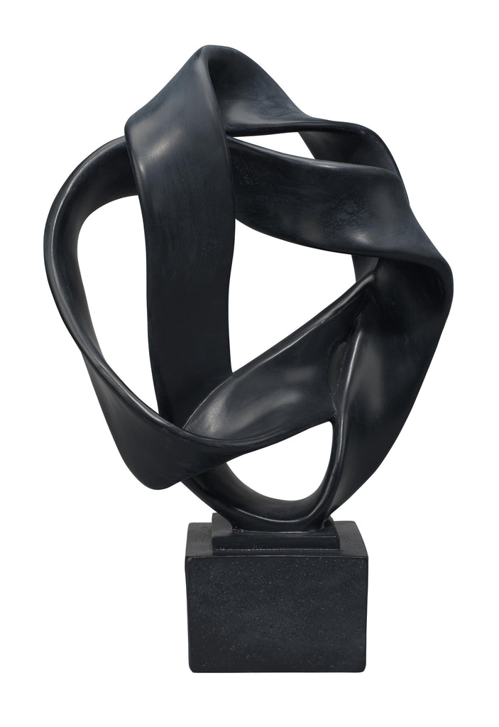 DecoratorsBest Black Intertwined Object on Stand