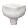 Decoratorsbest Plunge Ceramic Decorative Vessel, Matte White