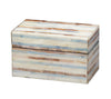 Decoratorsbest Roosevelt Blue Mother Of Pearl Decorative Box, Small