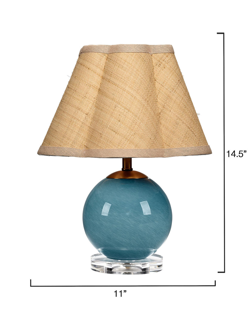 DecoratorsBest Dottie Blown Glass Table Lamp, Blue