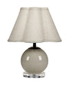 Decoratorsbest Dottie Blown Glass Table Lamp, Taupe