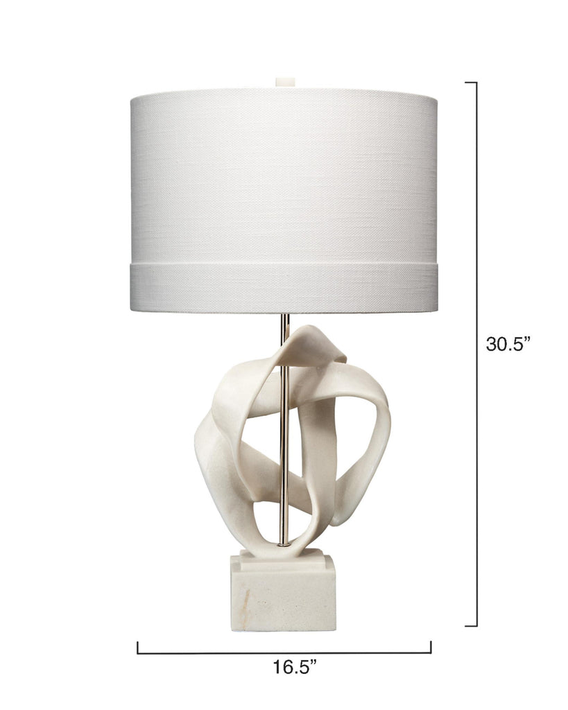 DecoratorsBest Intertwined Table Lamp, White