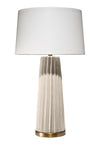 Decoratorsbest Pleated Ceramic Table Lamp, Cream