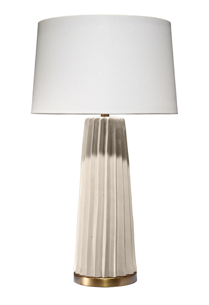 DecoratorsBest Pleated Ceramic Table Lamp, Cream