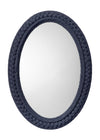 Decoratorsbest Club Cotton Rope Braided Oval Wall Mirror