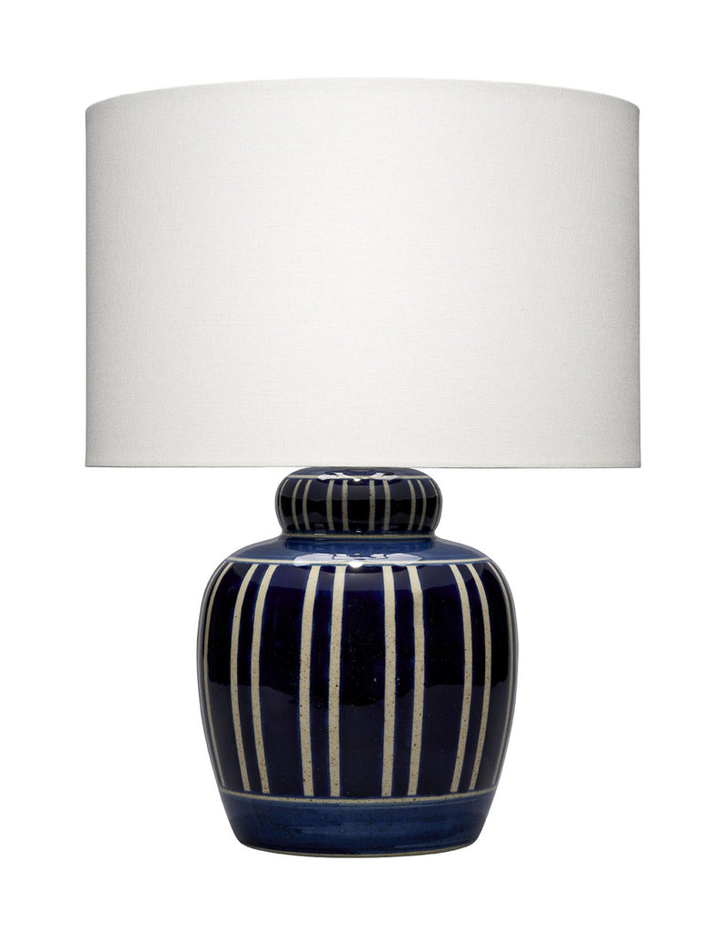 DecoratorsBest Arthur Ceramid Table Lamp, Navy Blue