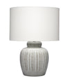 Decoratorsbest Arthur Ceramid Table Lamp, Grey