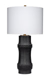 Decoratorsbest Rail Polyresin Table Lamp, Black