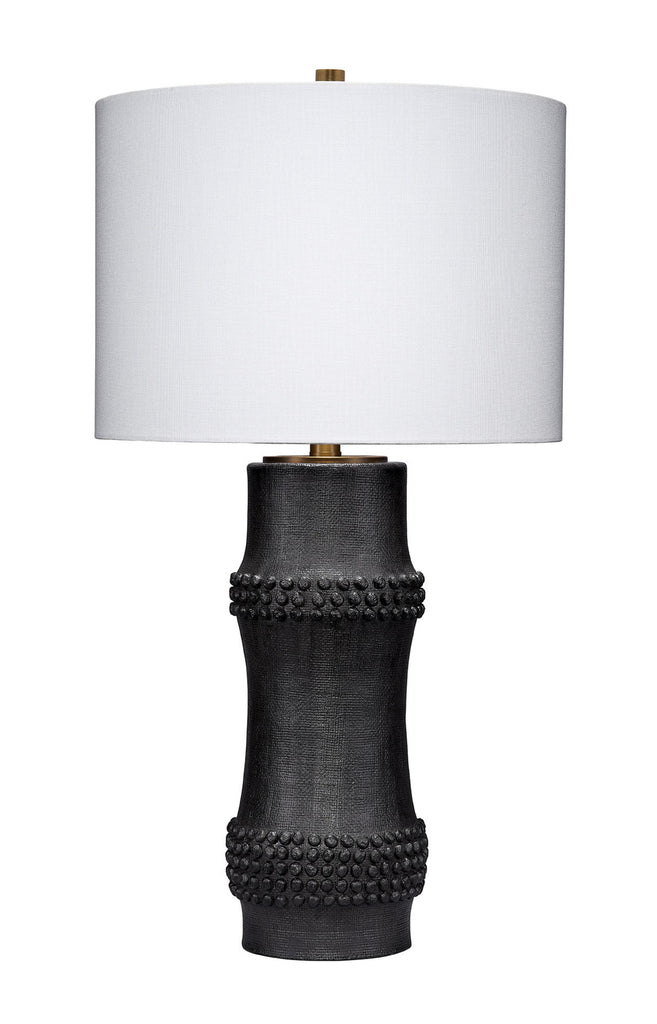 DecoratorsBest Rail Polyresin Table Lamp, Black