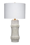 Decoratorsbest Rail Polyresin Table Lamp, White