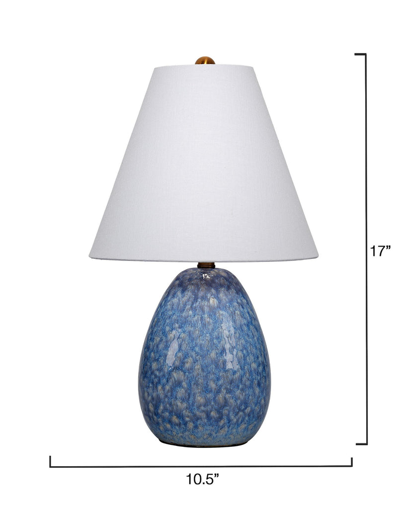 DecoratorsBest Raindrop Ceramic Table Lamp, Blue