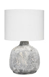 Decoratorsbest Blake Ceramic Table Lamp, Grey