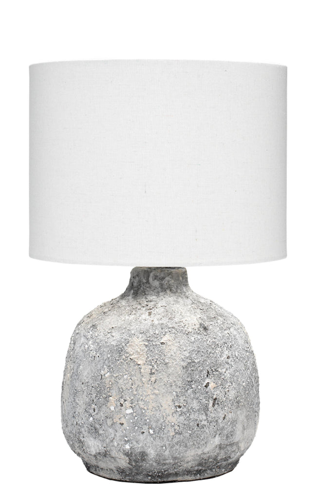 DecoratorsBest Blake Ceramic Table Lamp, Grey