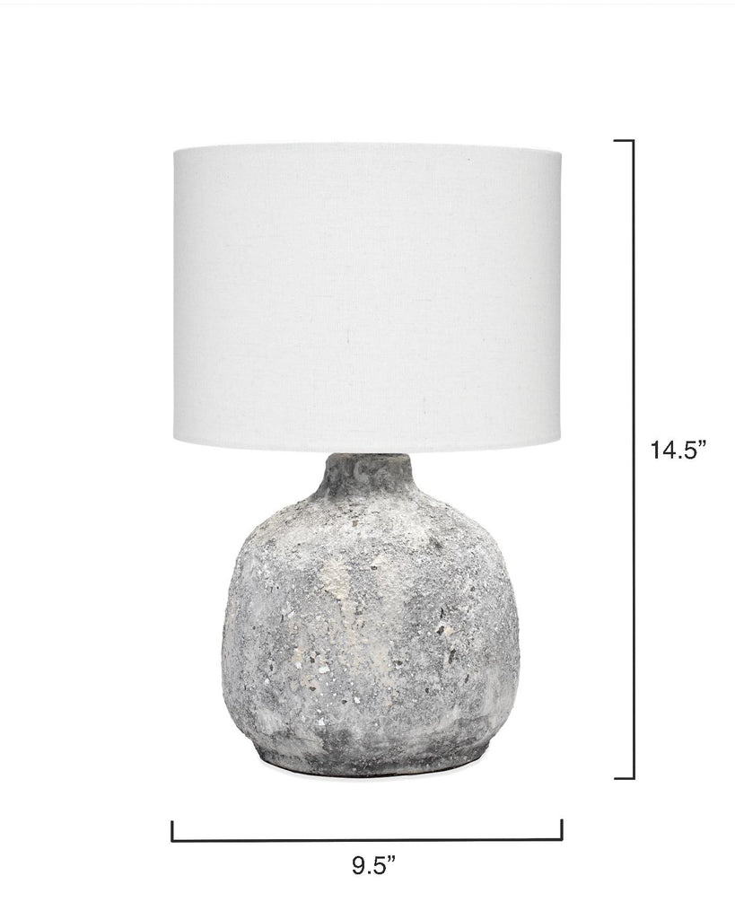 DecoratorsBest Blake Ceramic Table Lamp, Grey