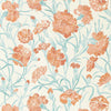 Harlequin Fleur De Joie Paprika/Aqua/Soft Focus Wallpaper