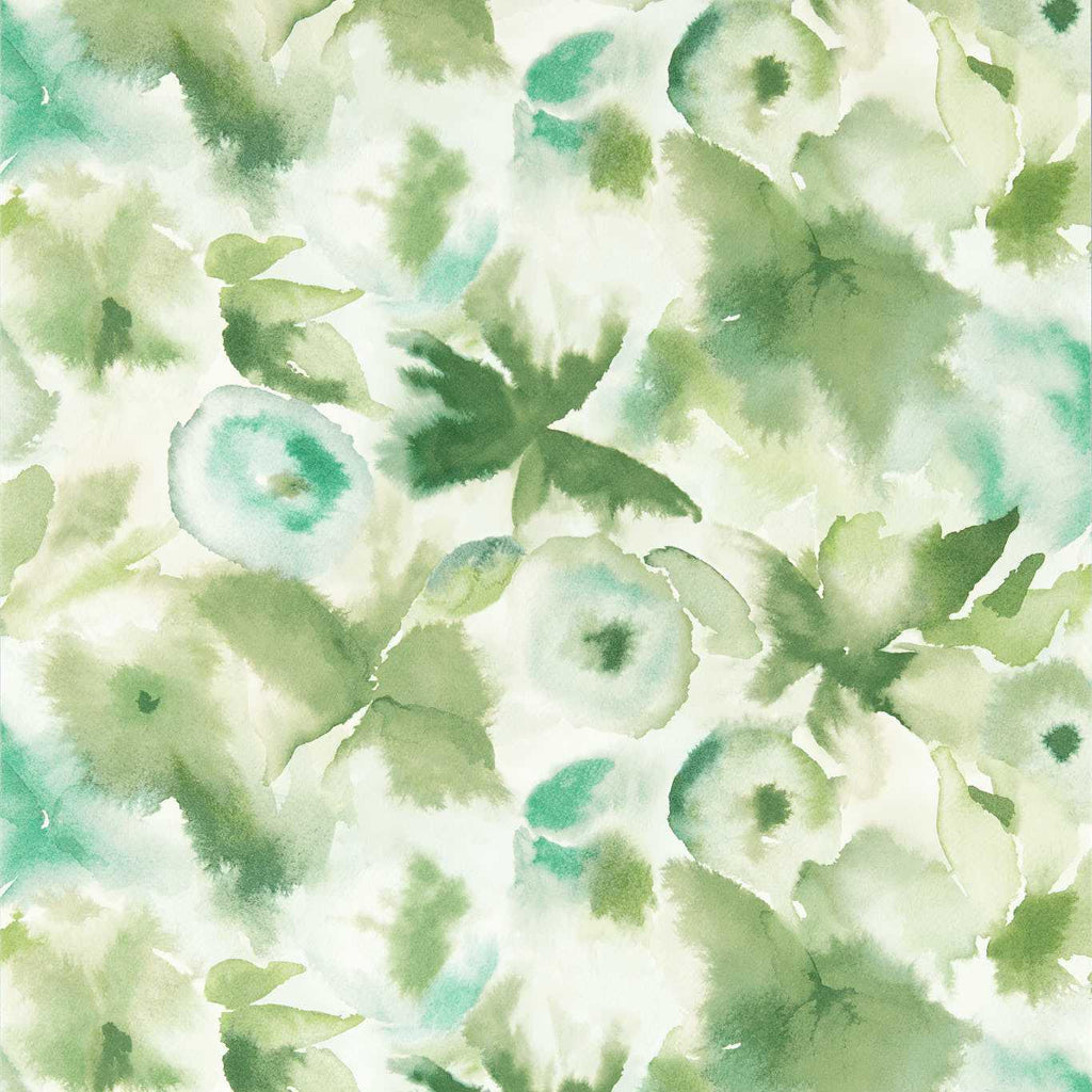 Harlequin Flores Clover/Kelly/Aqua Wallpaper