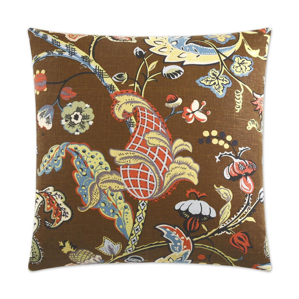 D.V. Kap Home Wilmington Chocolate 24" x 24" Pillow Cover