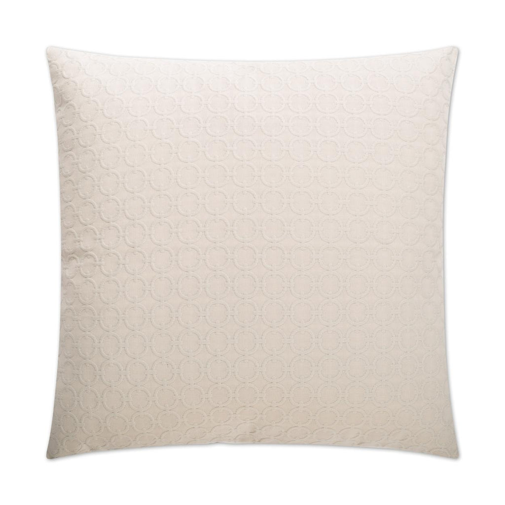 D.V. Kap Home Full Circle Ivory 24" x 24" Pillow Cover