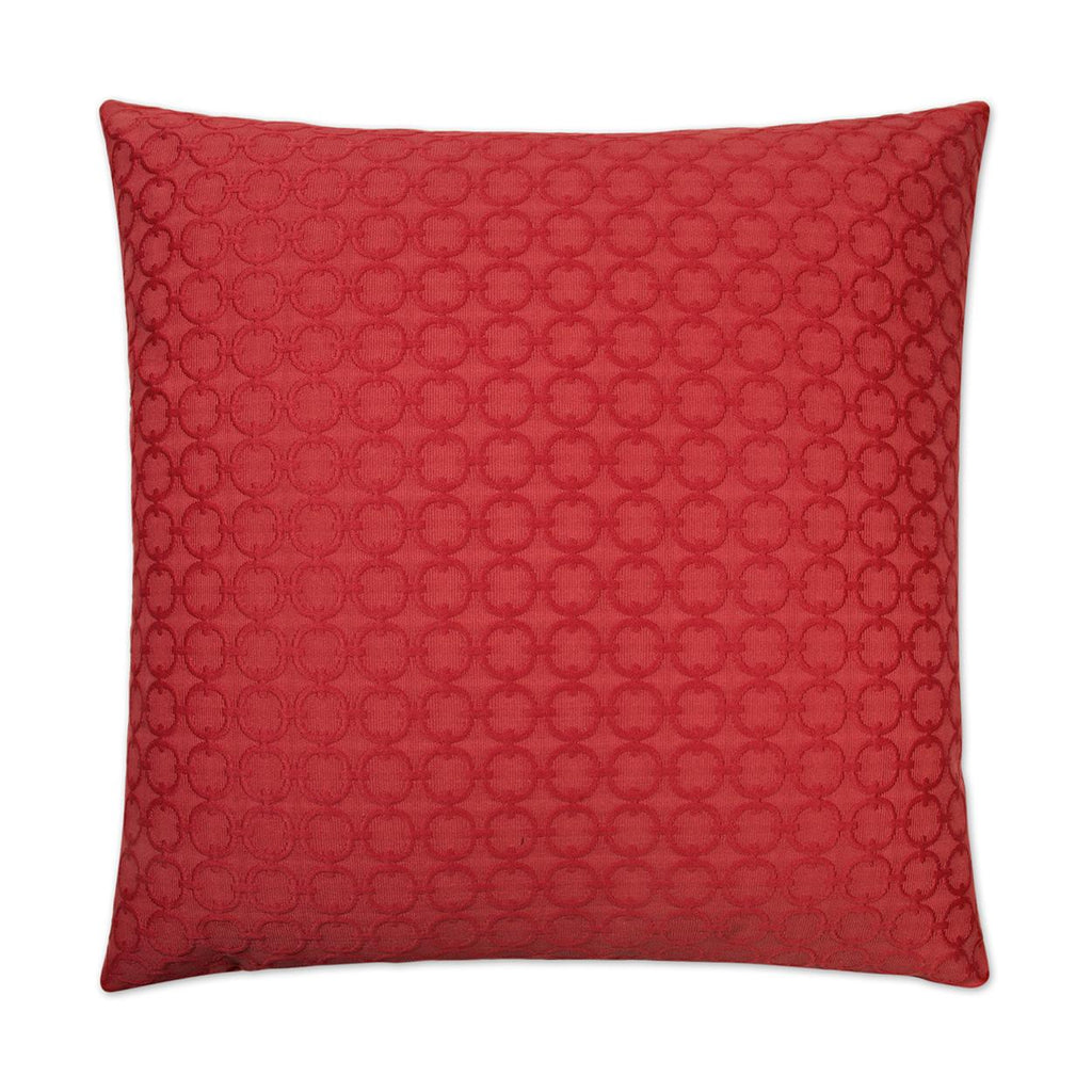 D.V. Kap Home Full Circle Red 24" x 24" Pillow Cover