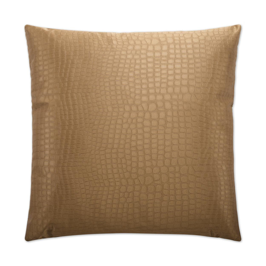 D.V. Kap Home Croc Gold 24" x 24" Pillow Cover