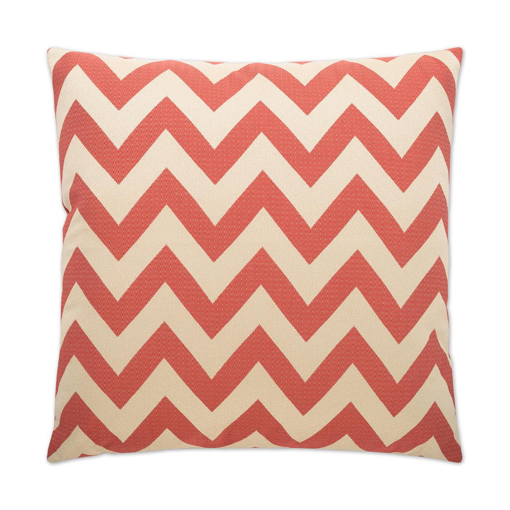 D.V. Kap Home Chevron Chic Red 24" x 24" Pillow Cover