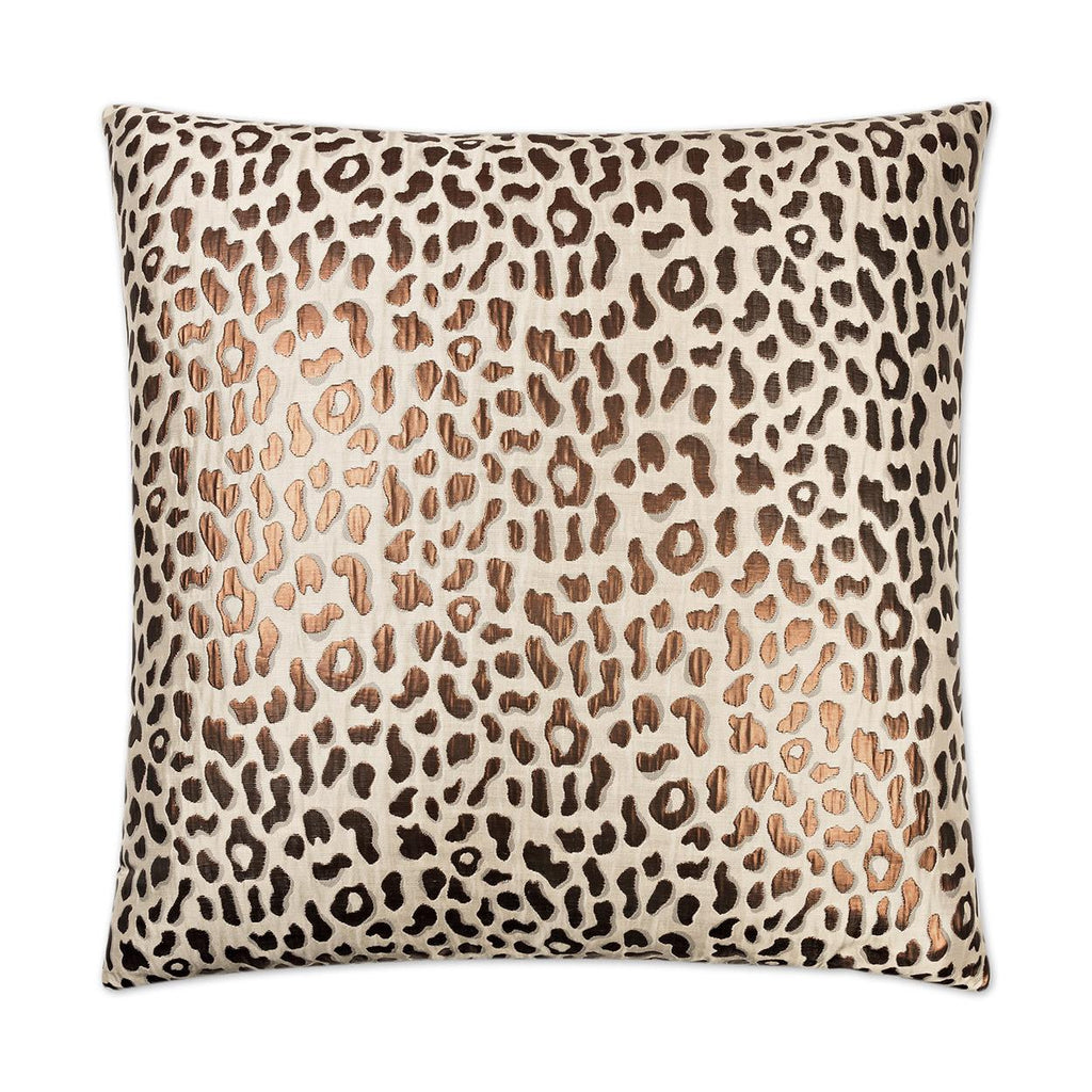 D.V. Kap Home Metallic Cheetah Glam, Animal 24" x 24" Pillow Cover