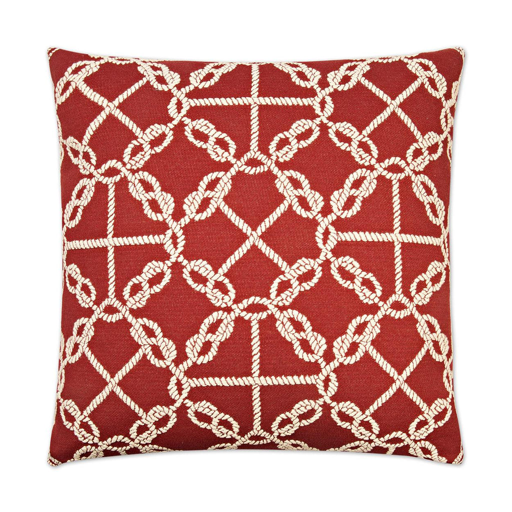 D.V. Kap Home Knots Red 24" x 24" Pillow Cover