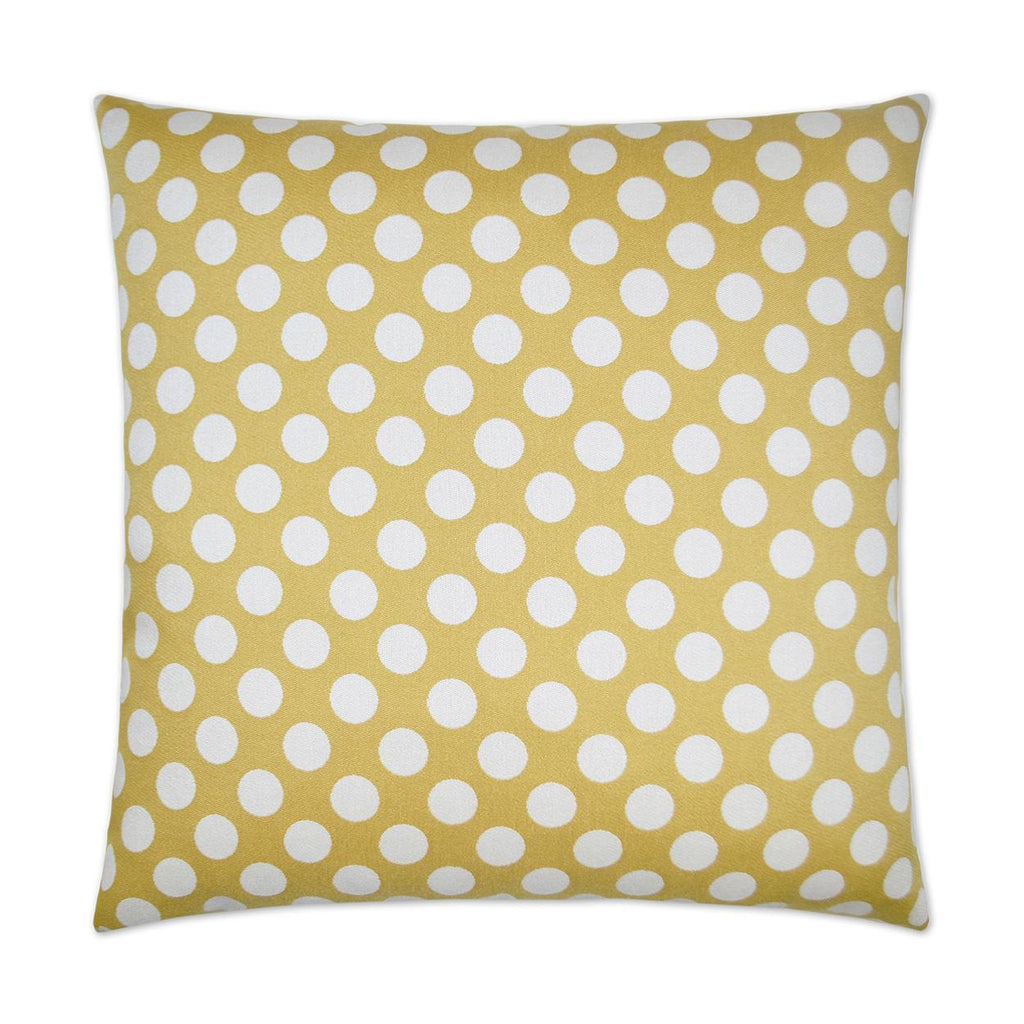 D.V. Kap Home Polka Dots Gold 24" x 24" Pillow Cover