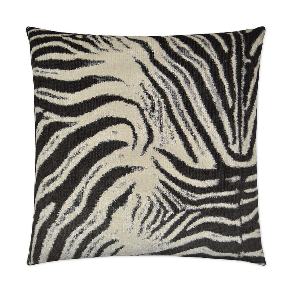 D.V. Kap Home Zebrana Charcoal 24" x 24" Pillow Cover