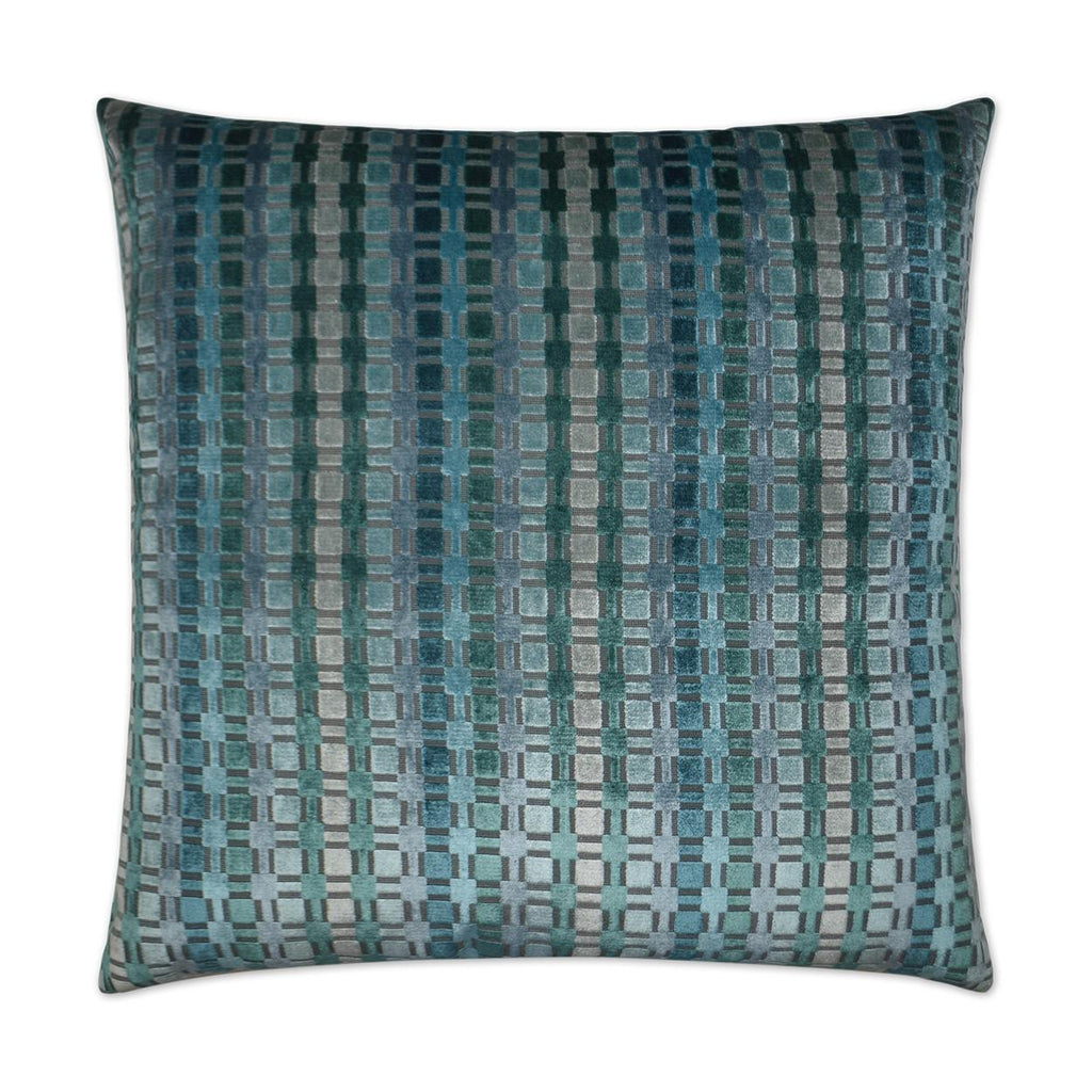 D.V. Kap Home Times Square Teal 24" x 24" Pillow Cover