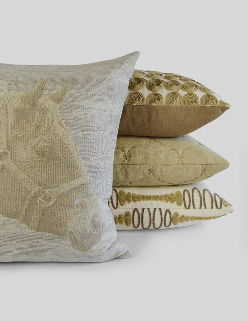 D.V. Kap Home Mister Ed Ivory 24" x 24" Pillow Cover