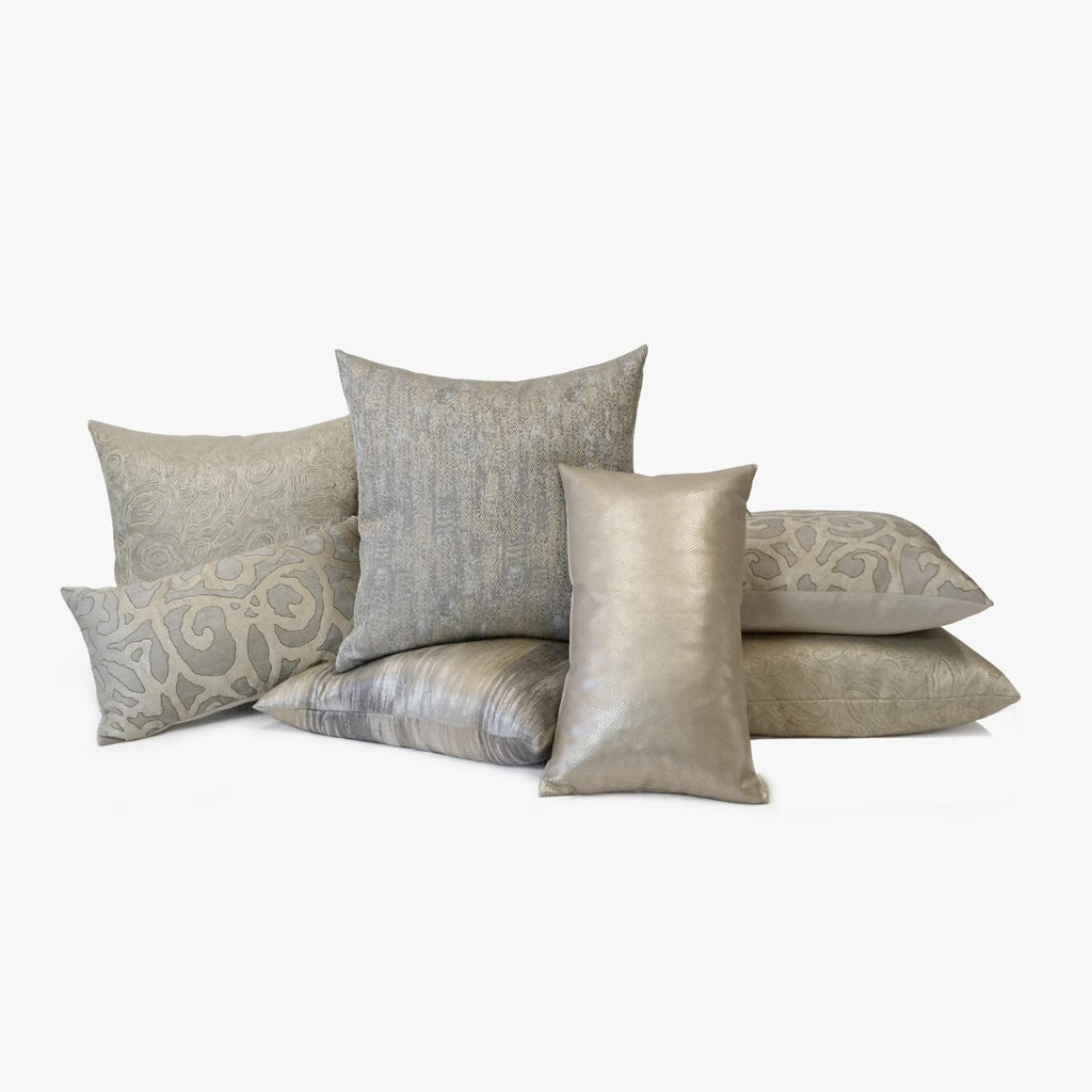 D.V. Kap Home Lumina Silver 24" x 24" Pillow Cover