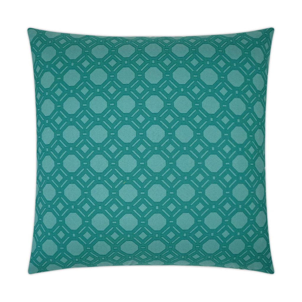 D.V. Kap Home Level Off Peacock 24" x 24" Pillow Cover