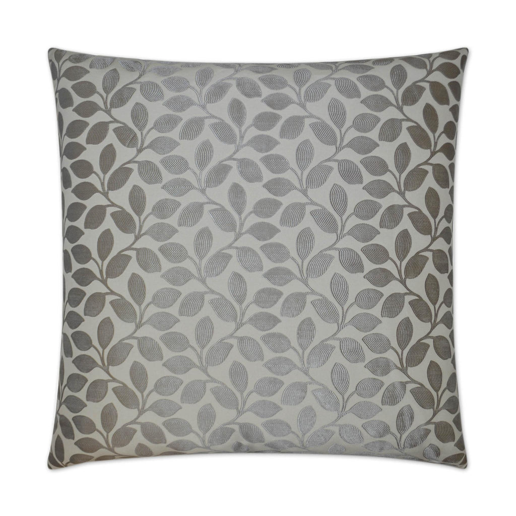 D.V. Kap Home Foliage Platinum 24" x 24" Pillow Cover