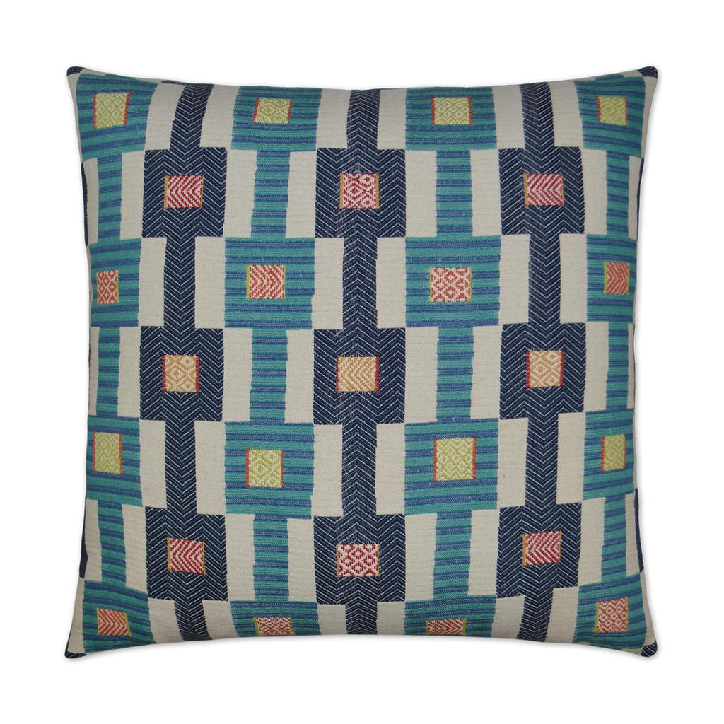 D.V. Kap Home Zanzibar Blue 24" x 24" Pillow Cover