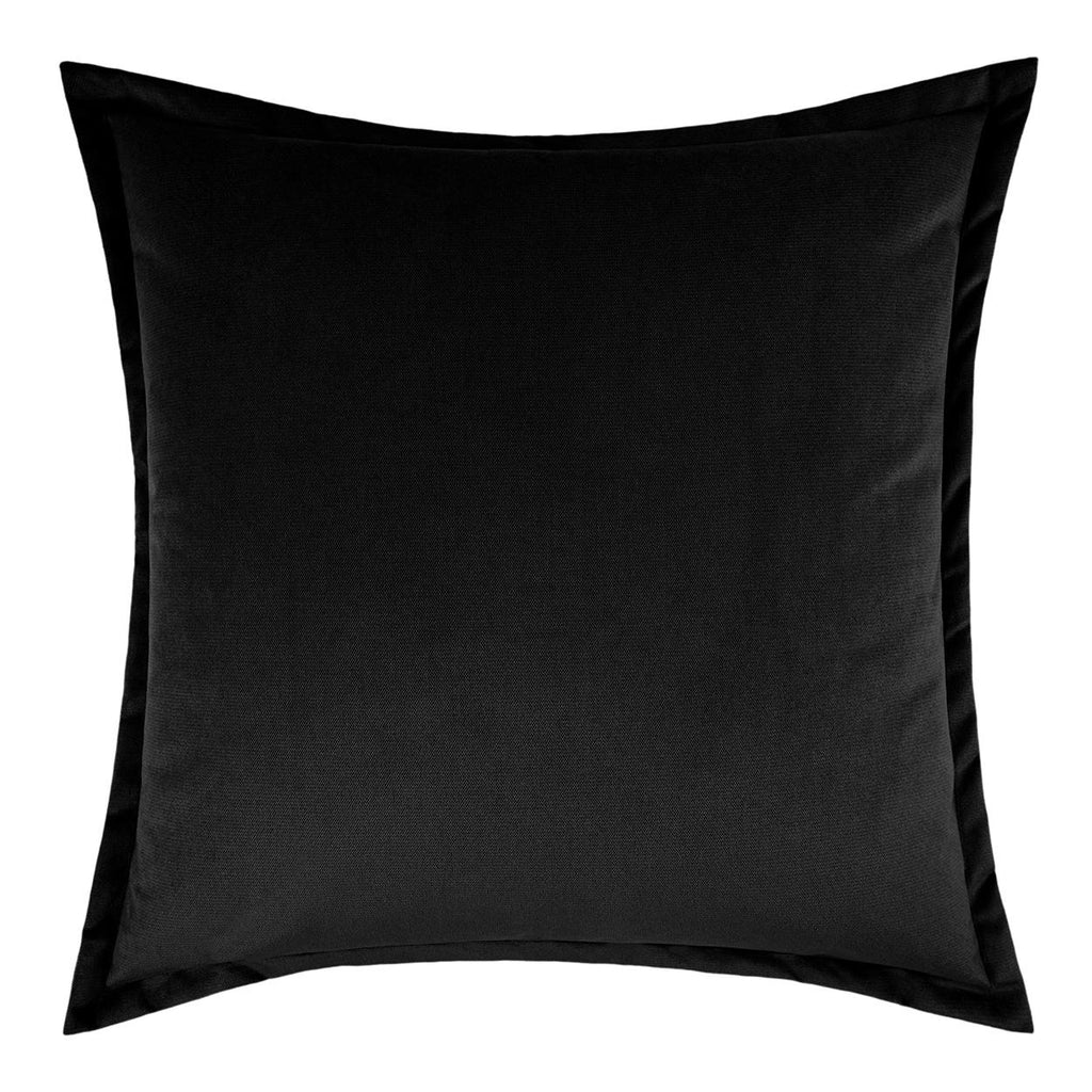 D.V. Kap Home Belvedere Flange Black 24" x 24" Pillow Cover