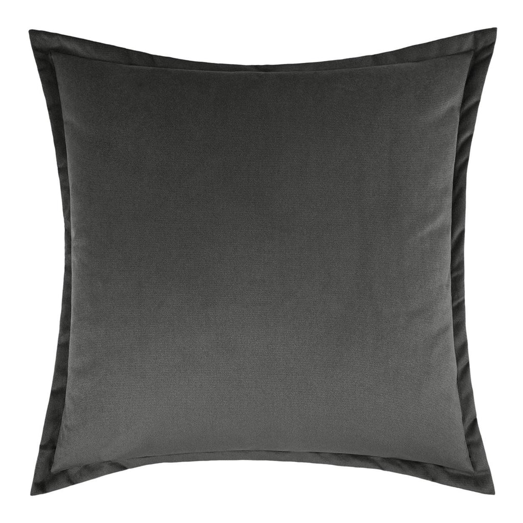 D.V. Kap Home Belvedere Flange Charcoal 24" x 24" Pillow Cover