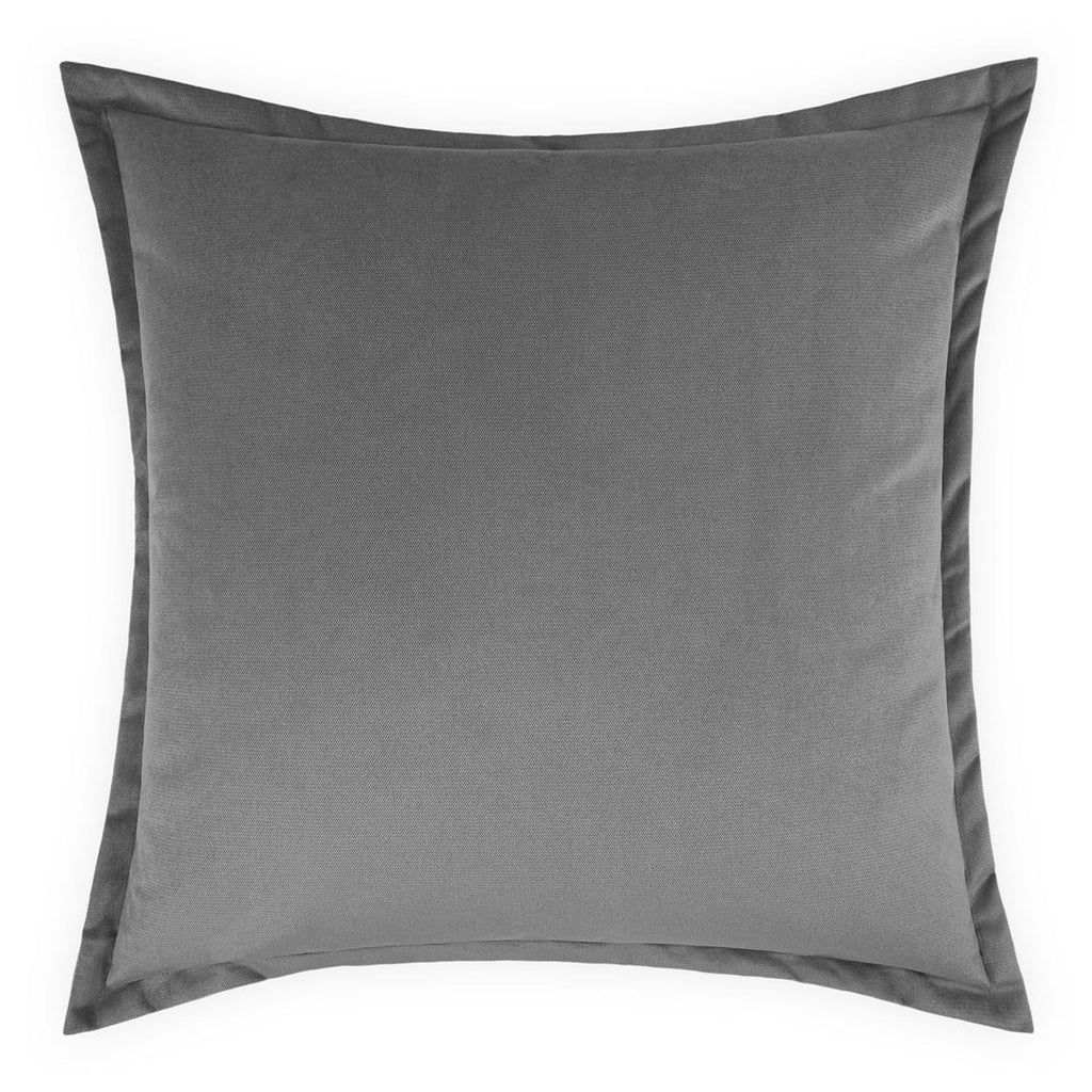 D.V. Kap Home Belvedere Flange Graphite 24" x 24" Pillow Cover