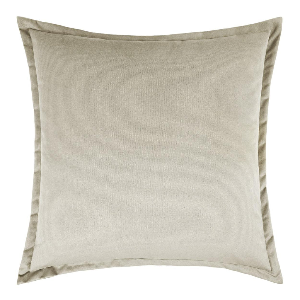 D.V. Kap Home Belvedere Flange Ivory 24" x 24" Pillow Cover