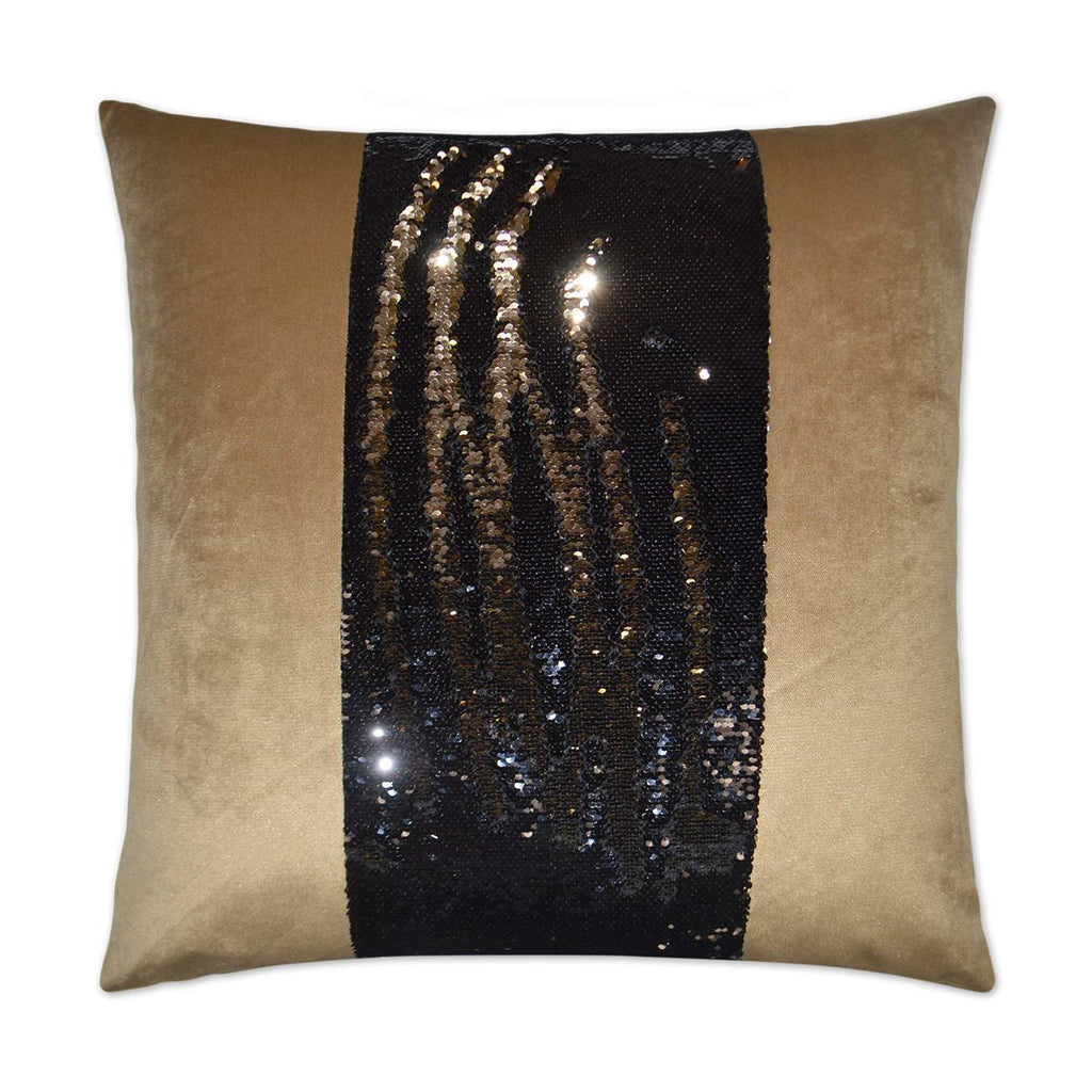 D.V. Kap Home Hylee II Black/Gold 24" x 24" Pillow Cover