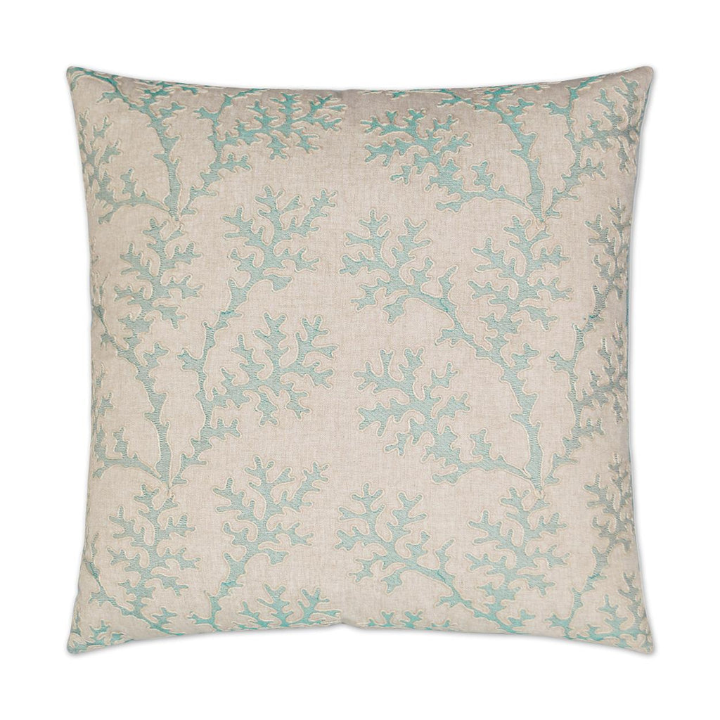 D.V. Kap Home Coral Gardens Aqua 24" x 24" Pillow Cover