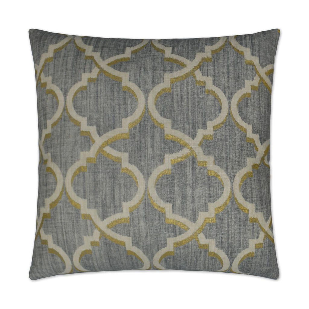 D.V. Kap Home Lustrous Lattice Graphite 24" x 24" Pillow Cover